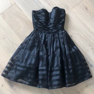 Betsey Johnson Evening Black Sweetheart Dress, 0